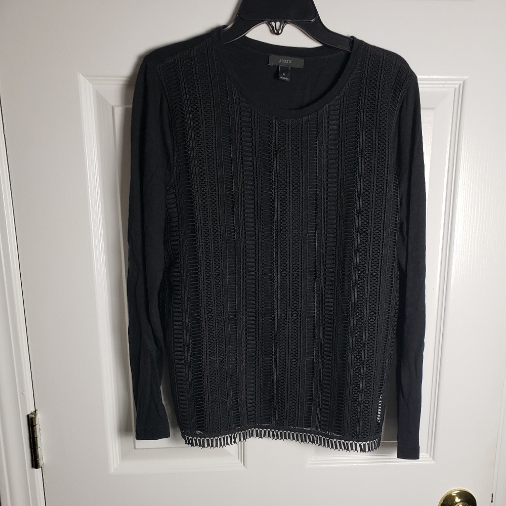 J Crew Black Blouse
